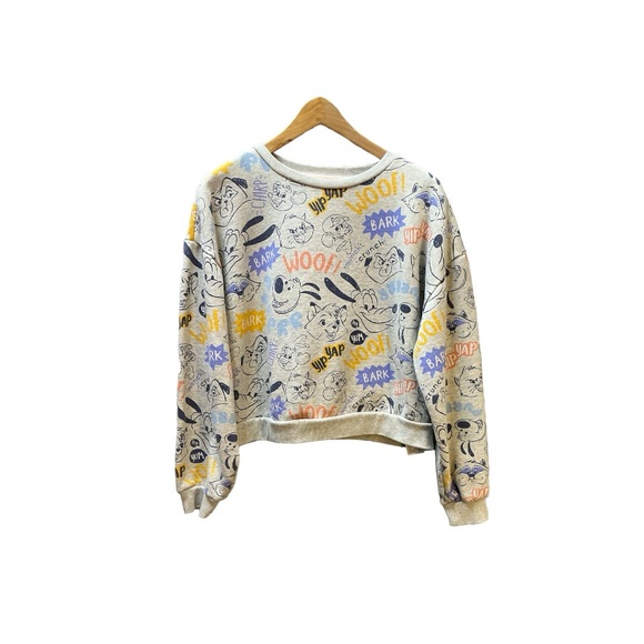 Disney Brand Critters pullover L heather fabric 80% ORGANIC cotton polyester - Picture 3 of 7